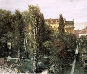 Adolph von Menzel The Palace Garden of Prince Albert oil painting artist